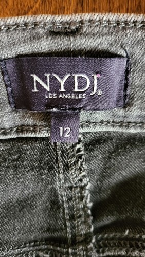 NYDJ Alina Legging Jeans Gray 12 with lift tuck technology - Picture 6 of 9