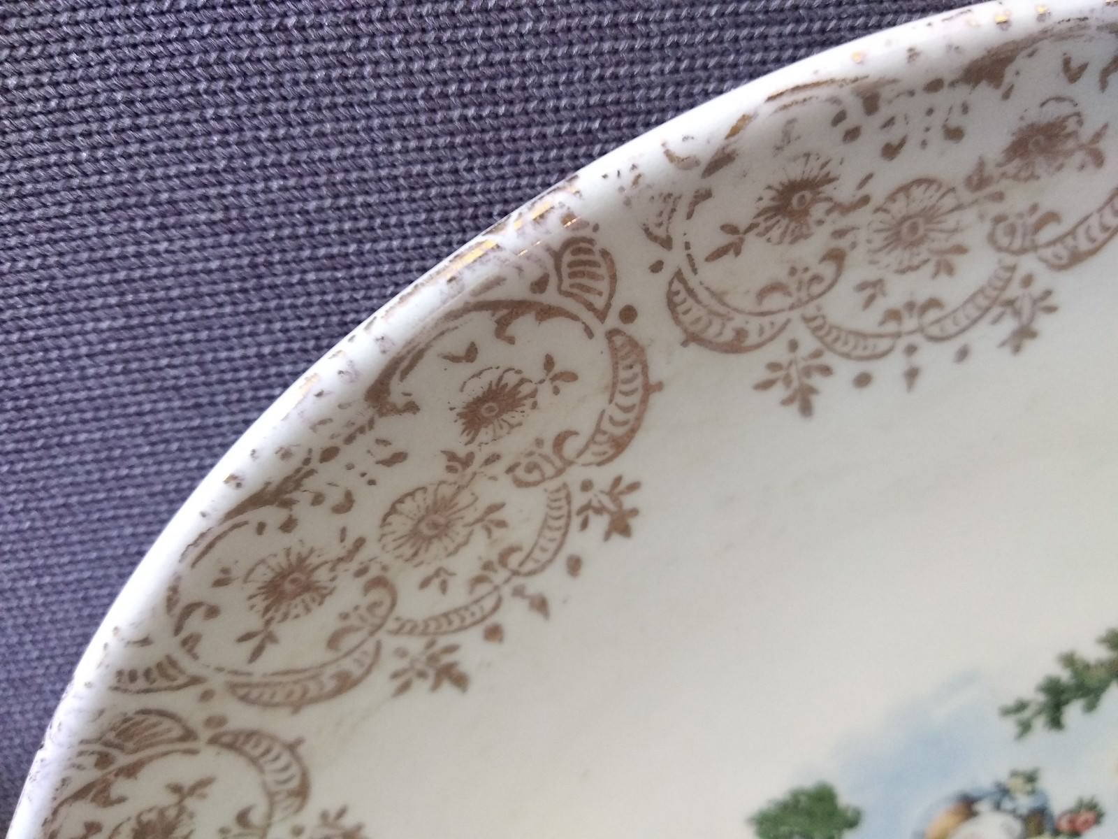 Iva Lure by Crooksville 8" Plates China Colonial Victorian USA LP & B-T