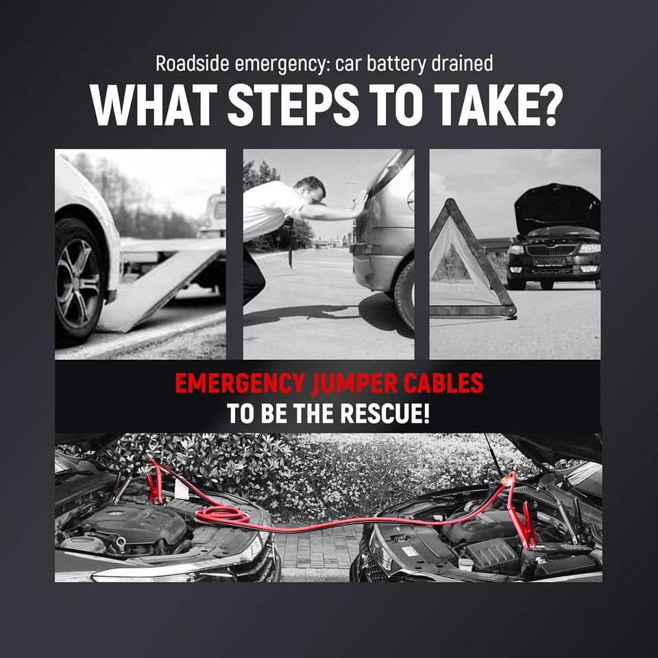 Jumper Cables for Car, SUV and Battery Heavy Duty Jump Starter Booster