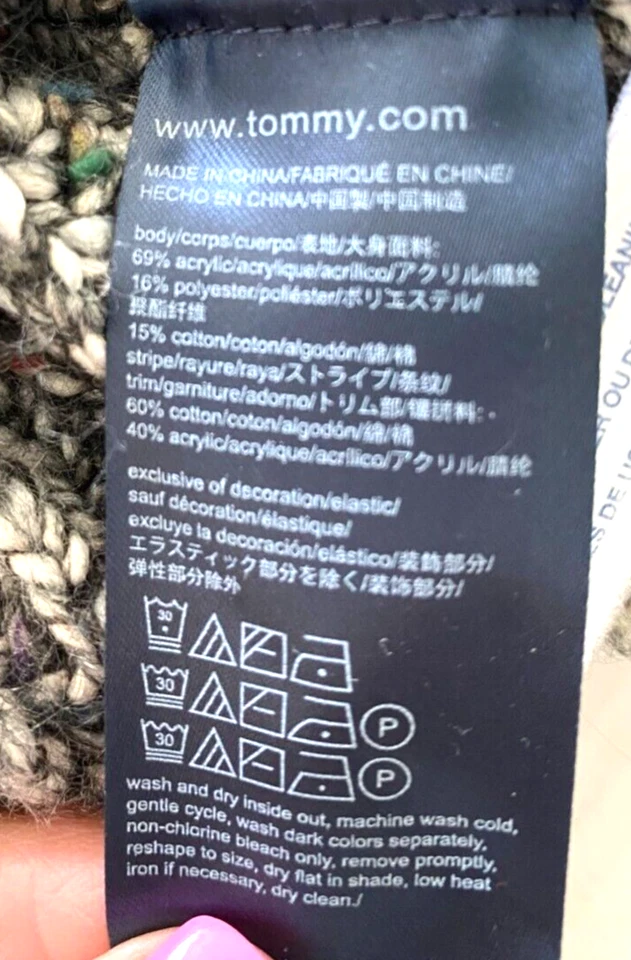 Tommy Hilfiger Multicolor Boys Geek Preppy Tweed Knit Pullover Sweater Size XL - Image 4 of 4