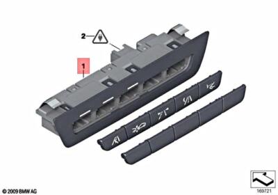 BMW 5 F10 Drive Assistance Control Switches 61319279306 9279306 