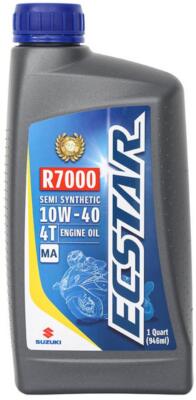 Suzuki ECSTAR R7000 Motorcycle Semi Synthetic Engine Oil 10W40 1