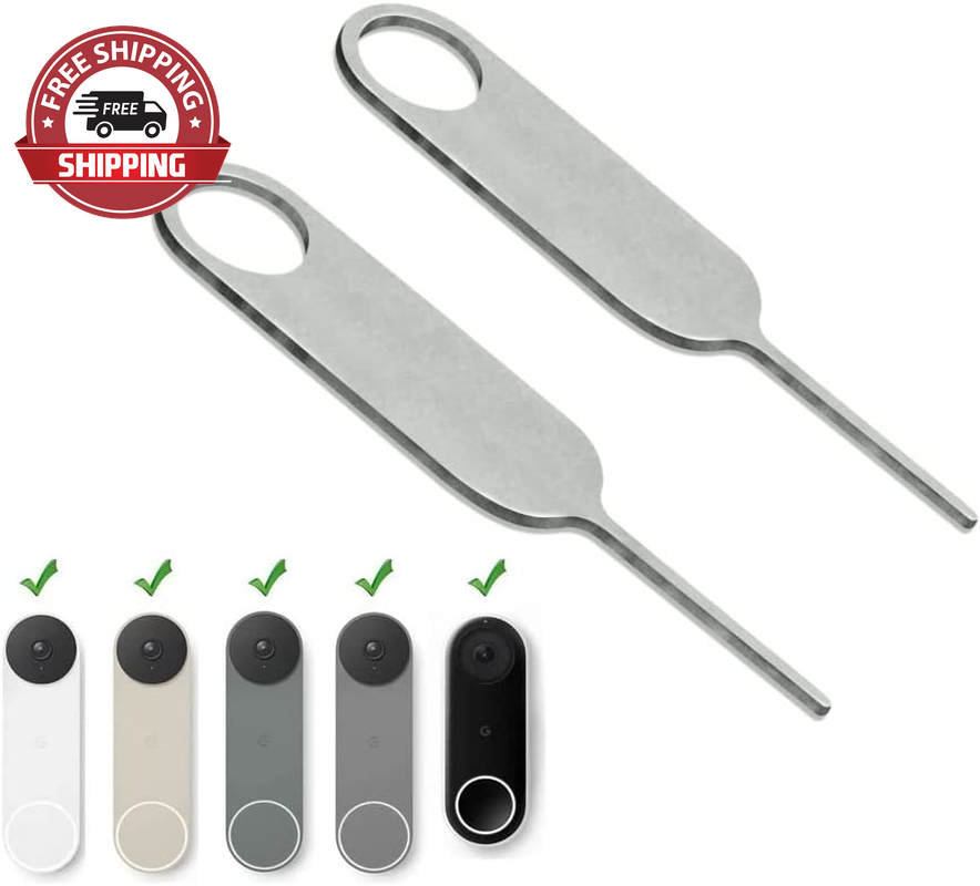 Nest Video Doorbell Security Pin Key and Release Tool 2-Pack-image
