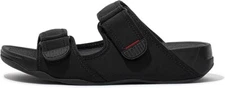 Fitflop Men's Double Strap Nylon Gogh Moc Slide Sandals EA7-090 Black