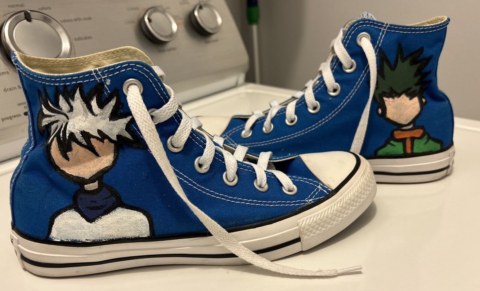 SAOLA Converse All Star Chuck Taylor Hi Top Royal Blue Anime Taglia Uomo 5 5 Wo 7 5 EUR 38