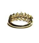 10k yellow gold 1.10ct SI2 H diamond wedding anniversary ring band 3.4g 7 — photo 4