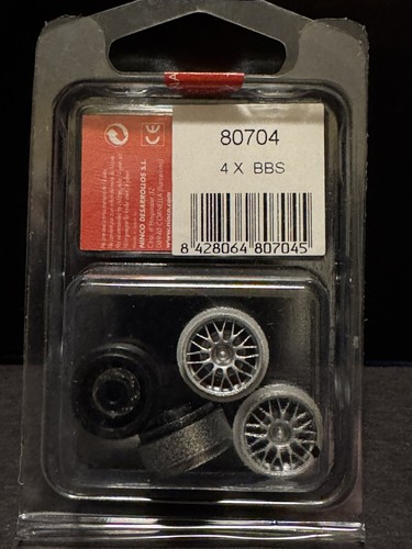 4x NINCO BBS Silver Wheel Set (4) #80704 - NEW - MOC - 第 2/2 張圖片