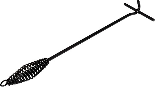 Cast Iron Black Finish Dutch Oven Lid Lifter Spiral Bail Handle 16.5"