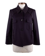 Maison Margiela S/s 2017 Navy Wool Pinstripe Two-in-one Blazer Jacket Size 38