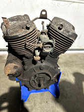 1939 Harley ULH Motor Experimental Aluminum Heads Matching M51L Linkert Wolfe
