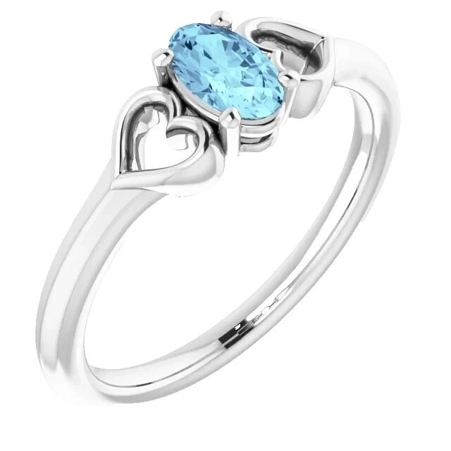 Aquamarine 7 Ring Fashion Rings