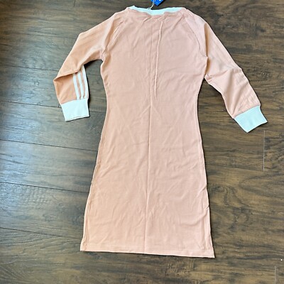 Adidas Originals Womens 3-Stripes Dress dust pink DV2565 | eBay