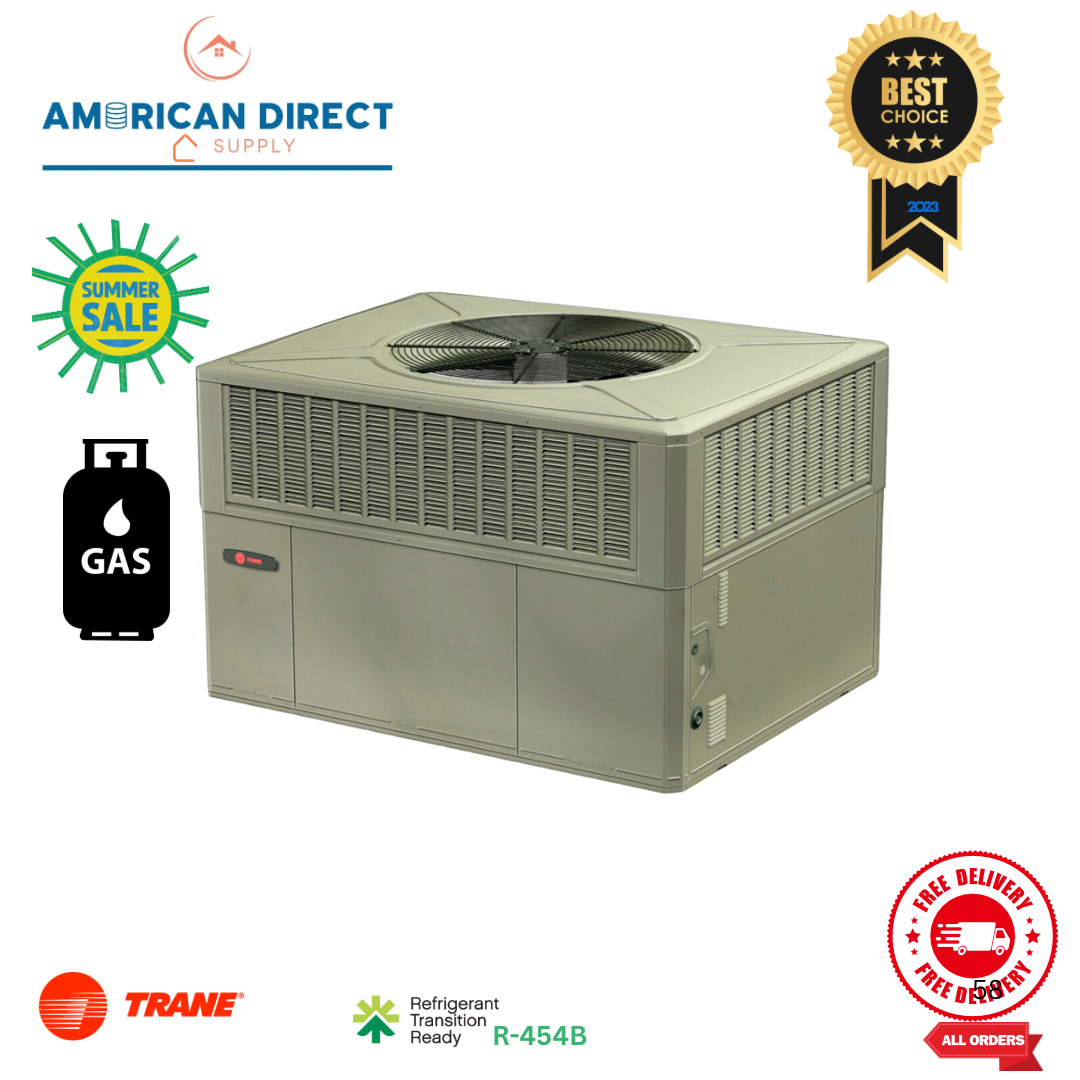 Trane Precedent Ton Gas Package Unit 230V 3Ph RTU/Horizontal
