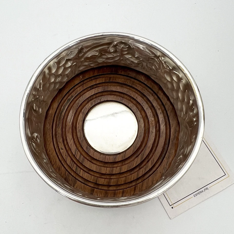 Sottobottiglia da tavola in argento sheffield silver plated vintage stile antico - Immagine 4 di 4