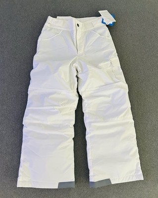 Columbia Girls Snow Pants S 8 White NEW Outgrown Feature Starchaser Peak II $90