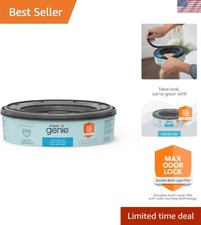 Fragrance-Free 240 Count Diaper Genie Refill Bags - Max Odor Lock for Freshness