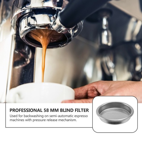 Blind Net Cleaning Accessories Espresso Machine Disc Coffee Set Filter 58mm - Picture 3 of 12