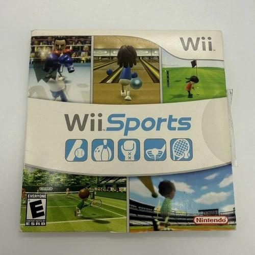 2006 Nintendo Wii Sports  – Complete w/ Cardboard Sleeve & Instruction Manual