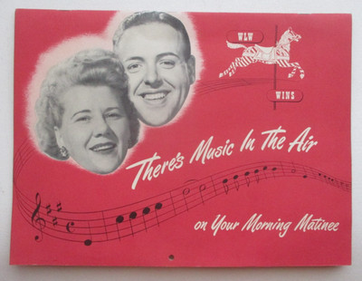 WLW & WINS 1949 Cincinnati Ohio Radio Station TV Calendar Ruth Lyons * NICE COPY