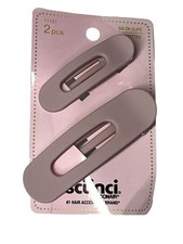 Scunci Hair Salon Clips Barrettes Matte Pink 2 Pack Women Girls Hair Accessory