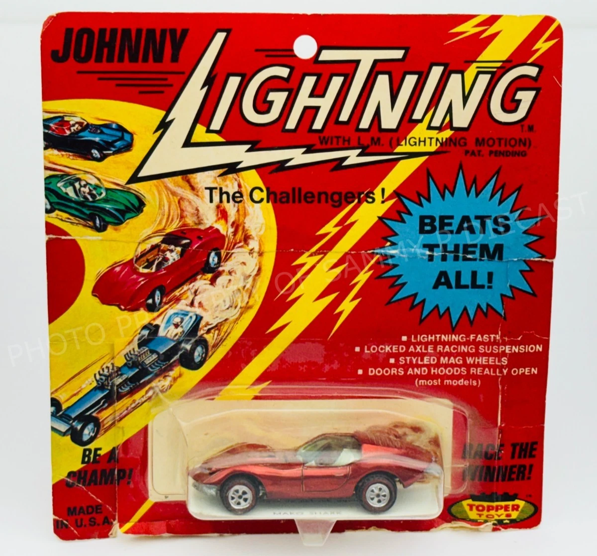 Johnny Lightning 1969 Year of Manufacture Vintage Manufacture