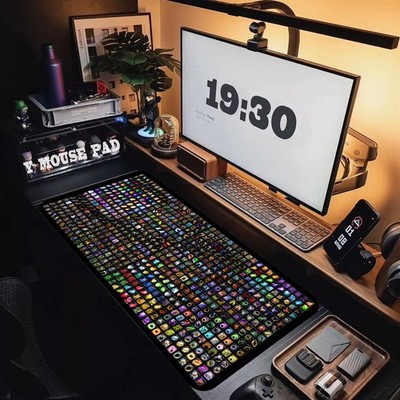 World of Warcraft Mousepad 900x400mm Mouse Pad Pixel Anime Desk Mat Keyboard pad