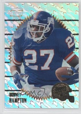 1996 Pinnacle Summit Ground Zero Rodney Hampton #30 0f8