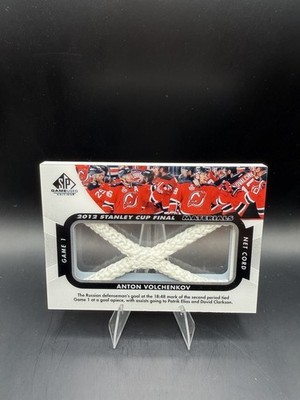 2012-13 SP Game Used Anton Volchenkov Stanley Cup Finals Materials Net Cord /25