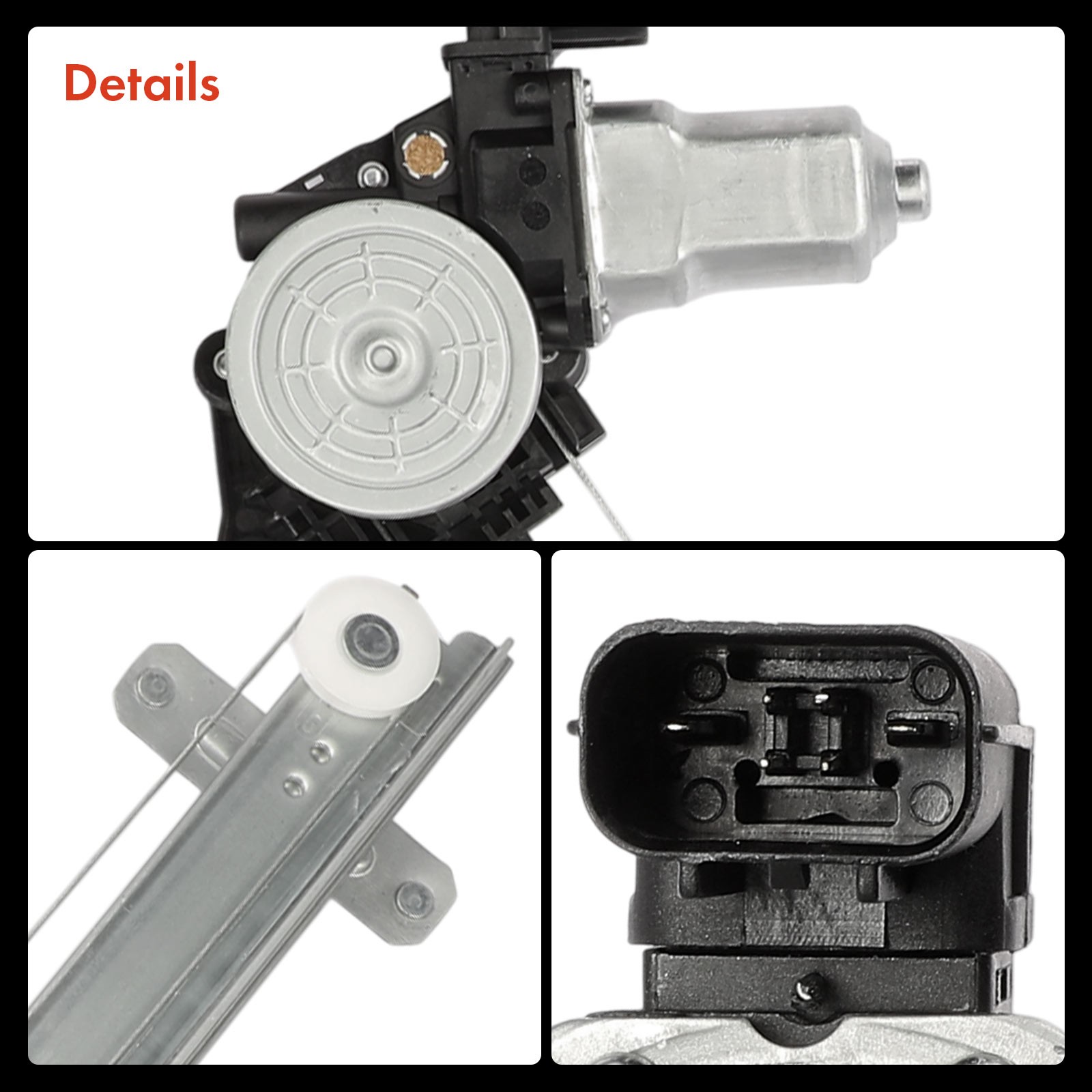 Front Driver Window Regulator & Motor Assembly for Honda Pilot 2023 2024 DOHC