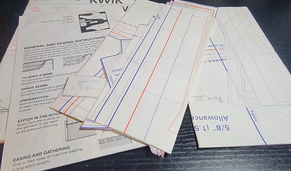 Vintage 1984 Kwik Sew 1405 Girls Jumpsuit/Playsuit/Overalls Sz 4-5-6-7 CUT - Image 3 of 4