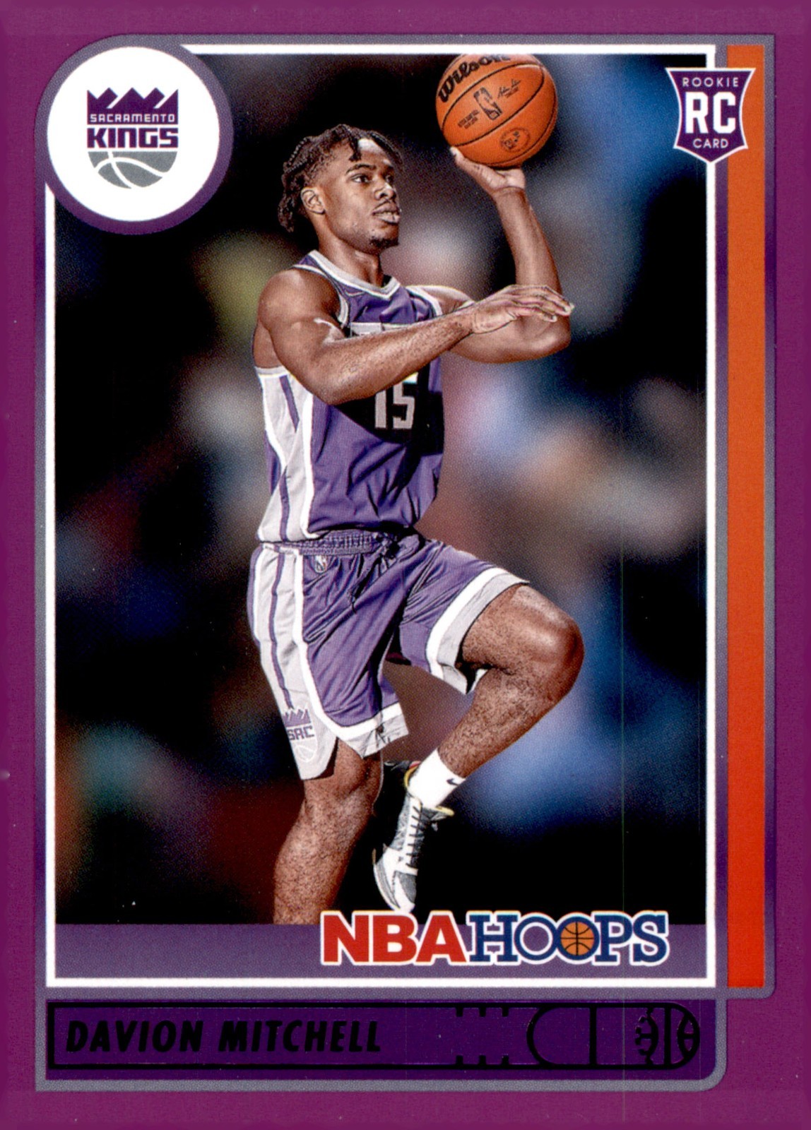 2021-22 Panini NBA Hoops - Rookies Davion Mitchell #228 Purple (RC)