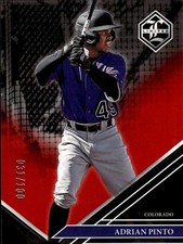 2023 Panini Chronicles - Limited Red #15 Adrian Pinto #/100