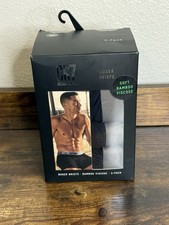 NWT Men  s CR7 Cristiano Ronaldo Boxer Brief 3-pack Black X Large