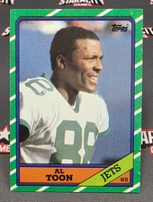 1986 Topps Al Toon Rookie #101 NFL New York Jets Card. rookie card picture