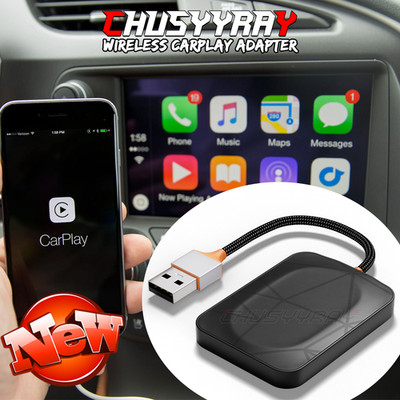 2 in 1 Car Auto Wireless Apple Carplay & Android Auto USB Adapter Plug & Play