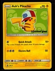 Ash's Pikachu Promo SM Promos SM112 NM TCG Pokemon Pikachu 0425#43