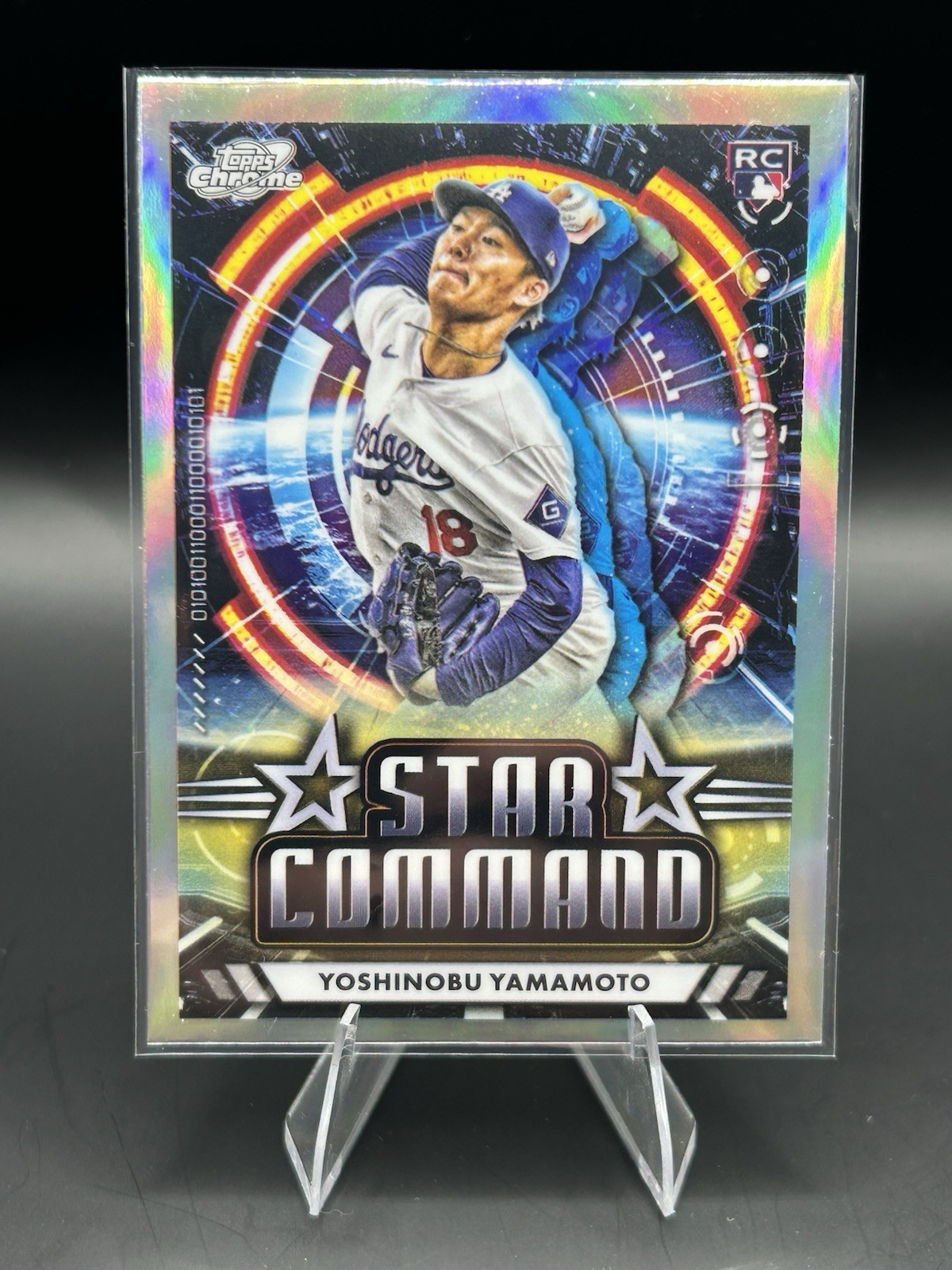 Yoshinobu Yamamoto RC Rookie 2024 Topps Chrome Cosmic Star Command #SC-9