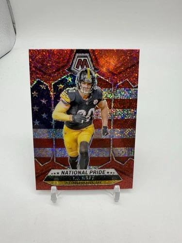 2024 Panini Mosaic TJ Watt Red Sparkle National Pride Prizm #266