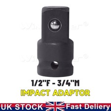 1/2 Inch Drive (F) x 3/4 Inch (M) Impact Socket Adapter Female to Male Reducer