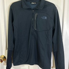 Men's Medium Navy Blue Quarter Zip Long Sleeve - Preowned