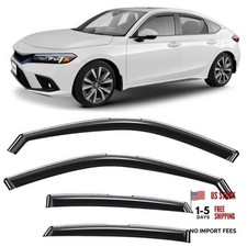 in-Channel Incredibly Durable Rain Guards for Honda For Civic 22-26 Hatchback