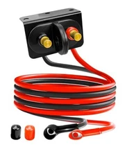 Battery Jump Post Kit, Remote Battery Jumper Terminals with Cable & Style 4