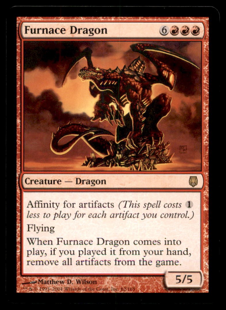 MTG Furnace Dragon LP Light Play Darksteel [4689]