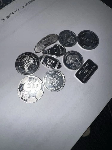 1 Gram Silver Rounds  .999 Fine ~ Fractional Mix - Unique Designs!  (1 Round)