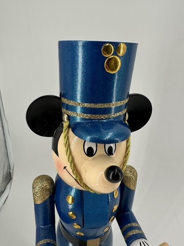 2016 Disney Parks Mickey Mouse blau Trommler Nussknacker 14" Weihnachten Urlaub - Bild 2 von 17