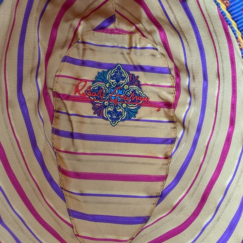 Robert Graham Multicolor 100% Silk Fedora Hat Men's Large / X-Large - Picture 8 of 9