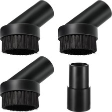 3 Pcs 25 mm Vacuum Brush Attachment Round Dust Brush with 1 1 4 to 1 3 8 Inch