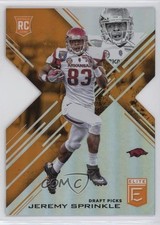 2017 Panini Elite Draft Picks Status Orange Die-Cut Jeremy Sprinkle #170 0f6