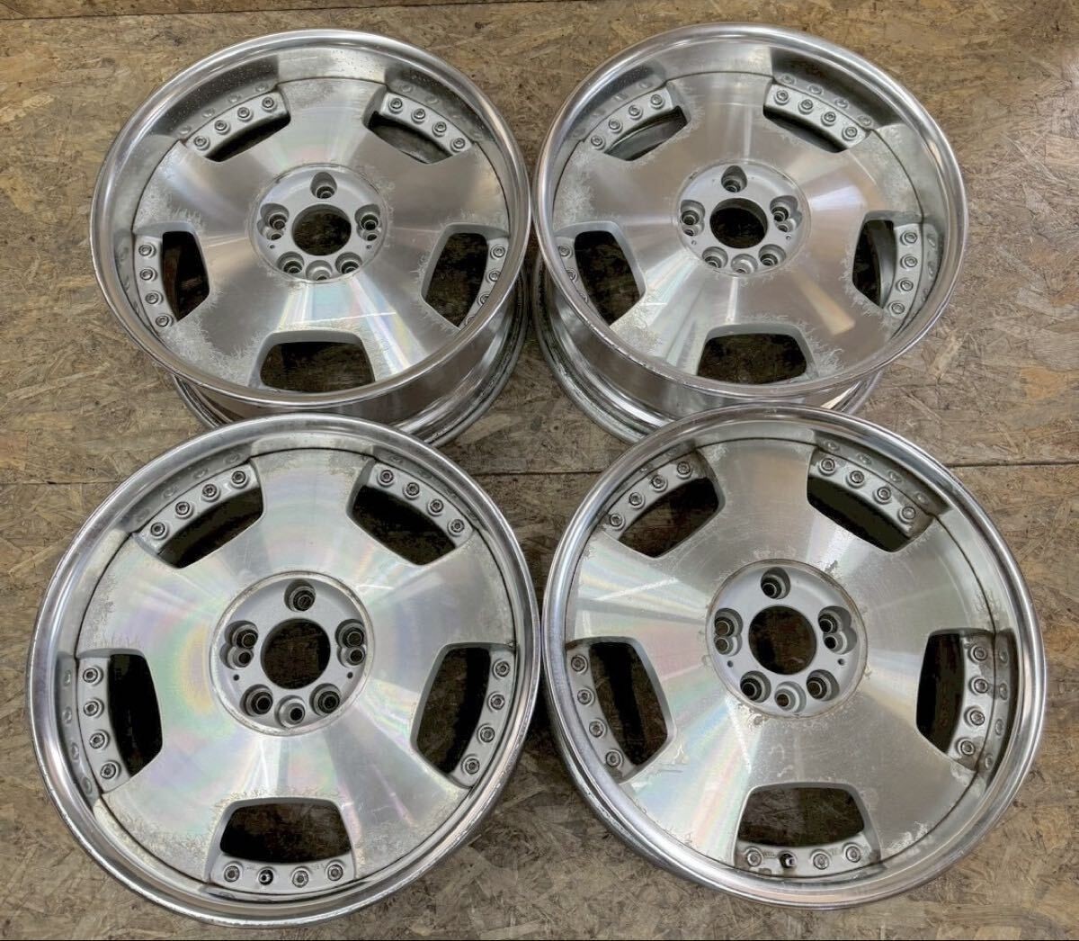 JDM Rare WORK Euroline DH 188J+38 8.5J+36 PCD 114.3 5-hole 5H deep 