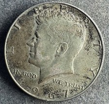 1/2 dollaro 1967 USA "Kennedy Half Dollar" 11,5 g .400 argento KM#202a K250226AB